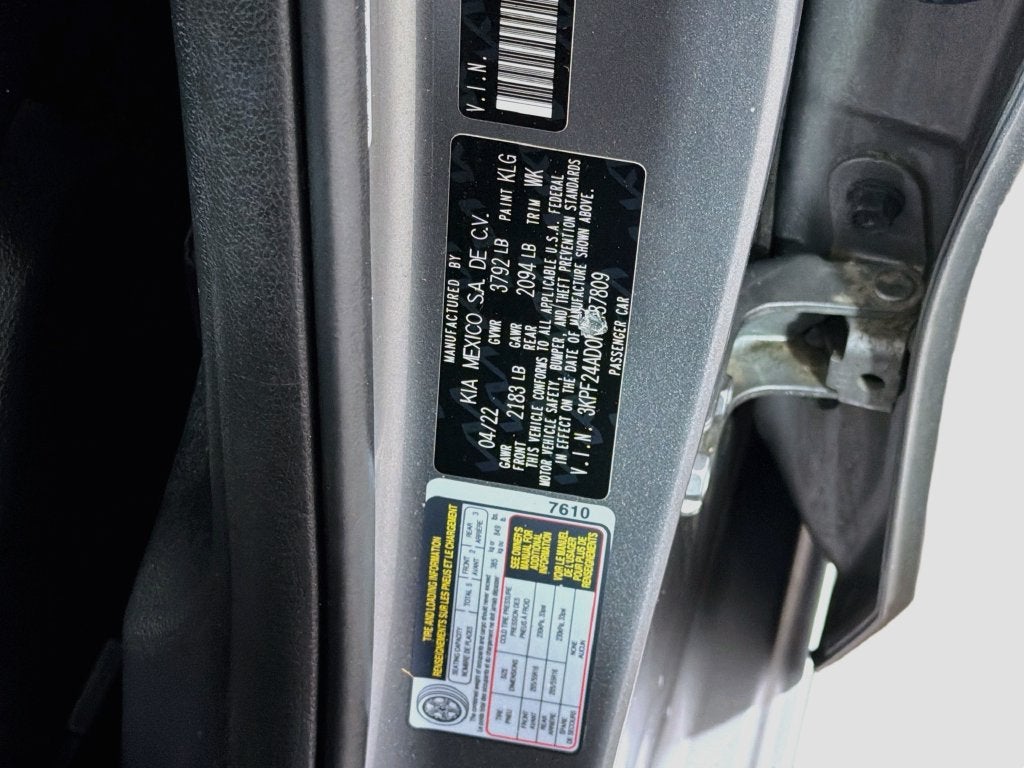 2022 Kia Forte LXS