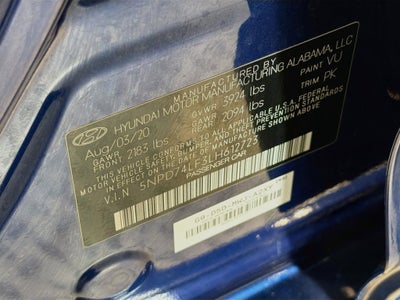 2020 Hyundai Elantra SE