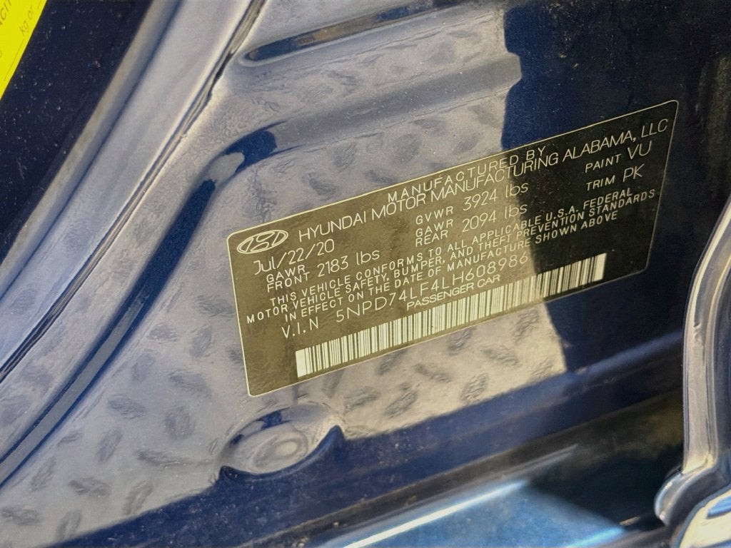 2020 Hyundai Elantra SE
