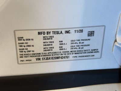 2021 Tesla Model S Long Range