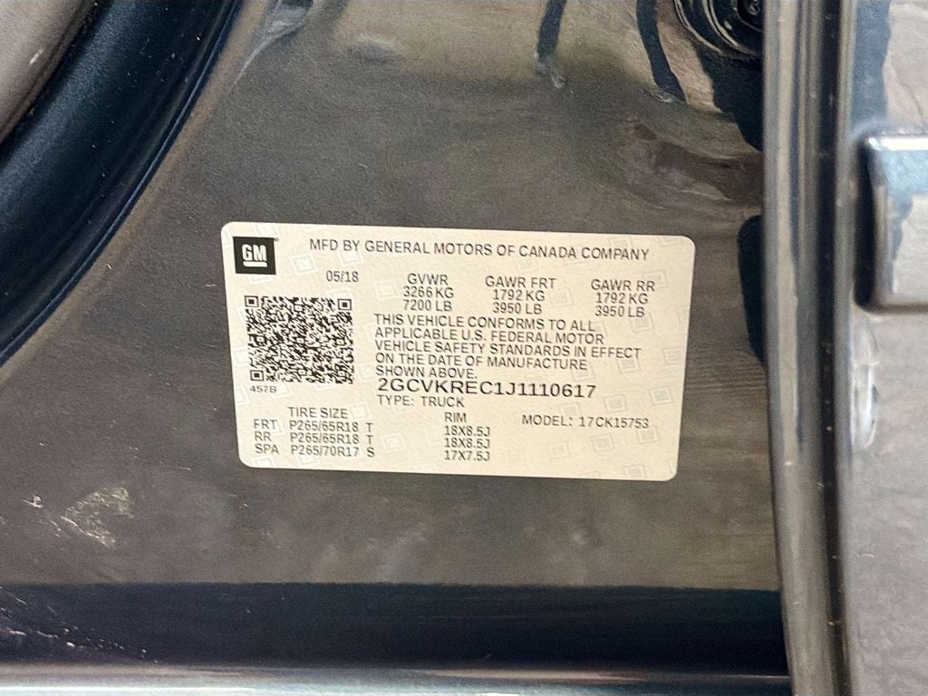 2018 Chevrolet Silverado 1500 LT LT2