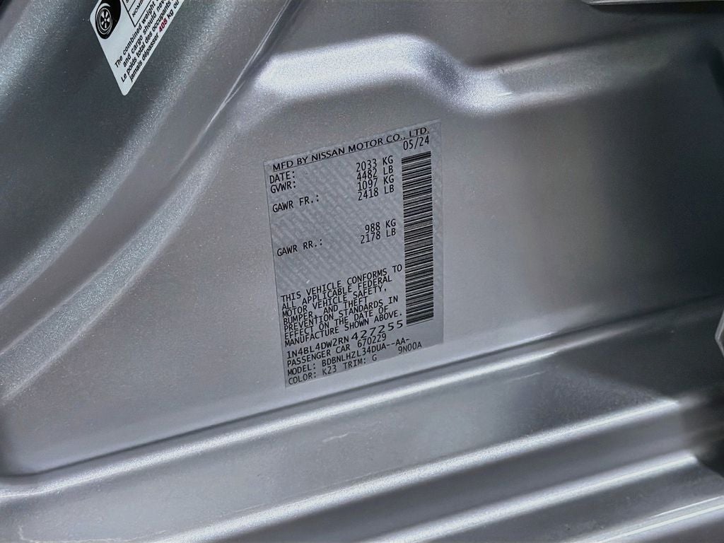 2024 Nissan Altima 2.5 SV