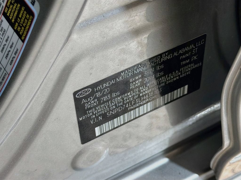 2020 Hyundai Elantra SE