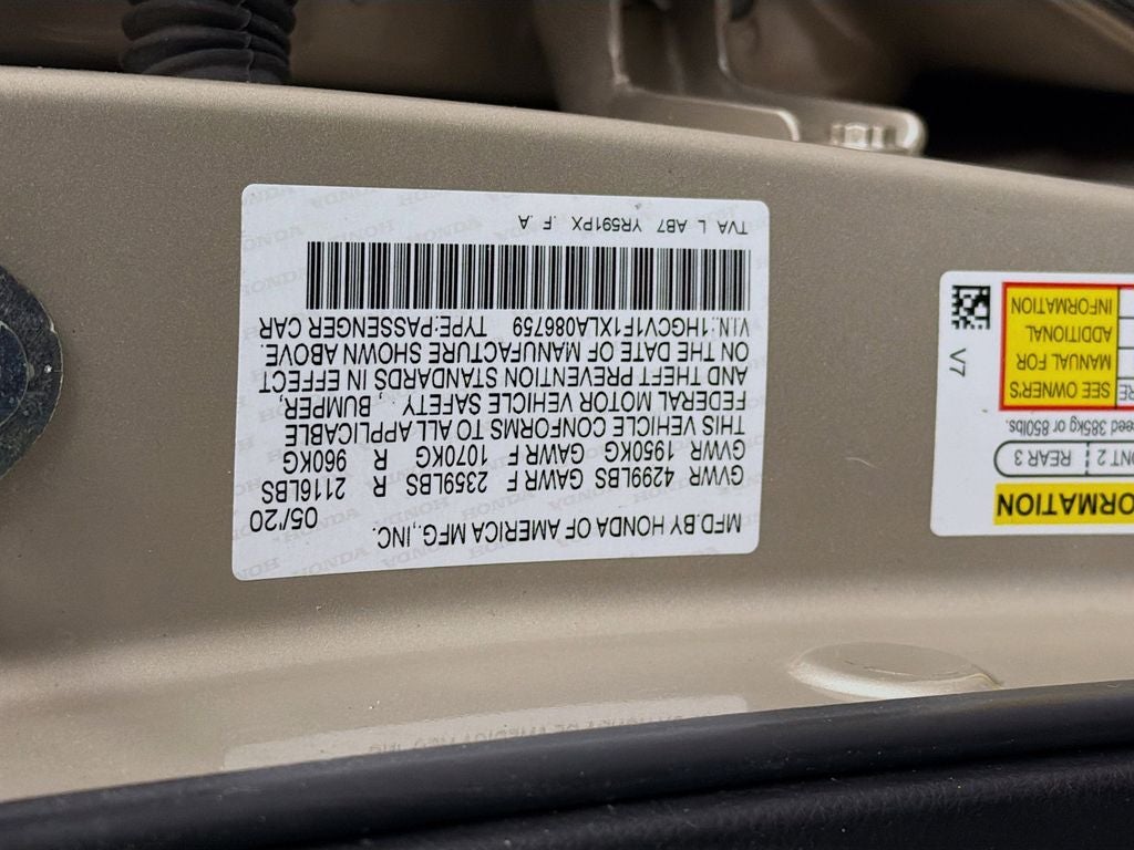 2020 Honda Accord LX