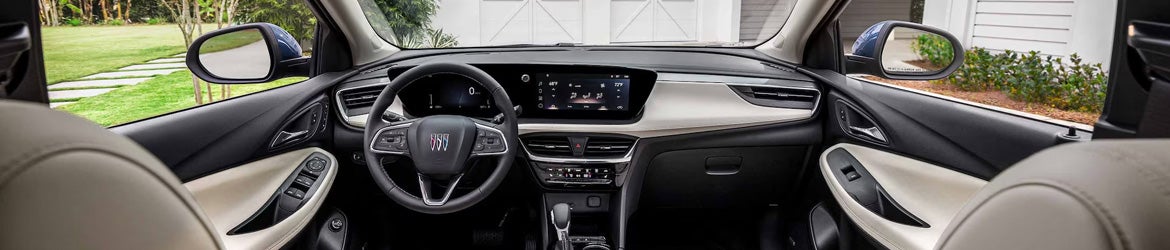 The steering column in the 2025 Buick Encore GX in Akron, OH