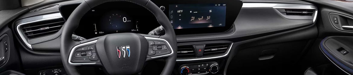 The infotainment system in the 2025 Buick Encore GX in Akron, OH