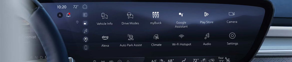 The infotainment system in the 2026 Buick Enclave in Akron, OH