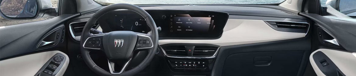 The infotainment system in the 2026 Buick Encore GX in Akron, OH
