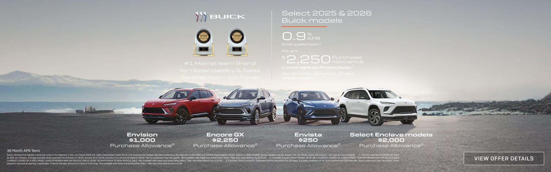 0.9% APR FOR 36 MONTHS 
FOR WELL-QUALIFIED BUYERS.1

Plus, up to $2,250 PURCHASE ALLOWANCE for cu...